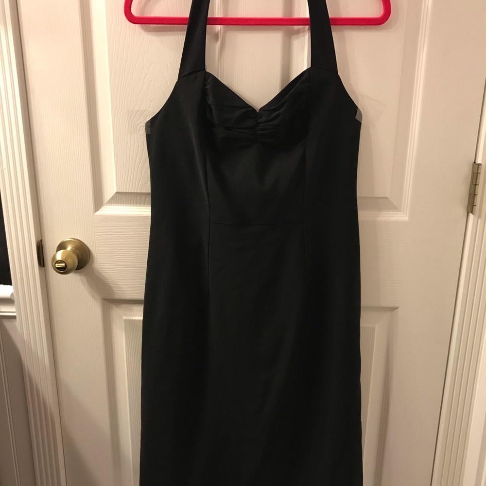 New York & Company black halter dress size 10